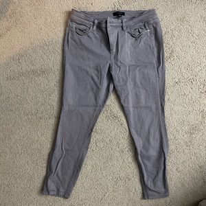Ann Taylor Skinny Leg Grey Colored Denim